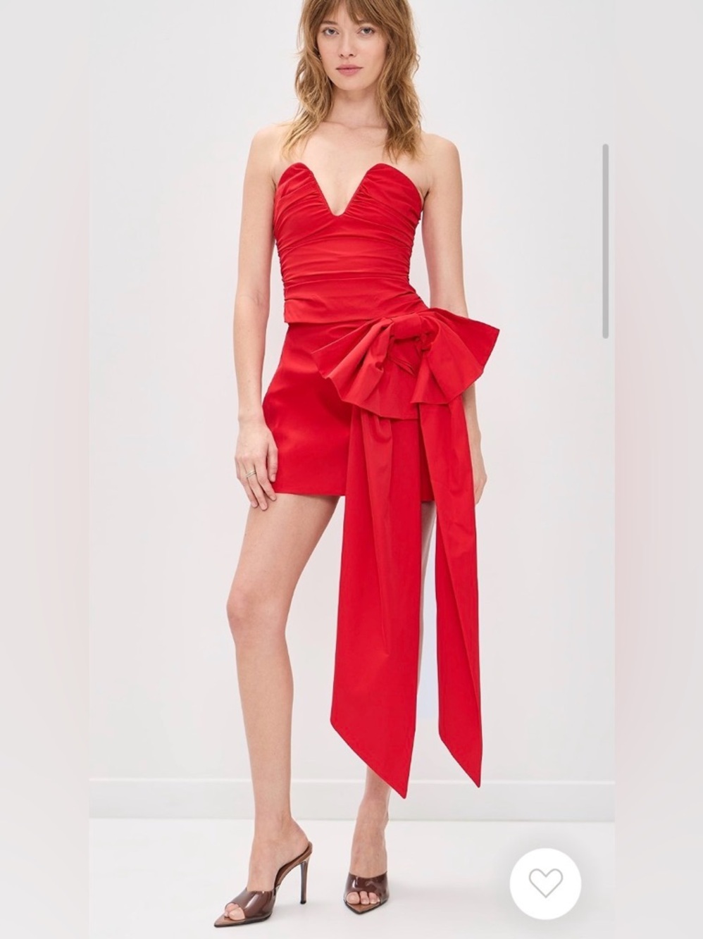 The Wolf Gang Cherry Luella Bustier Top and Mini Skirt Set